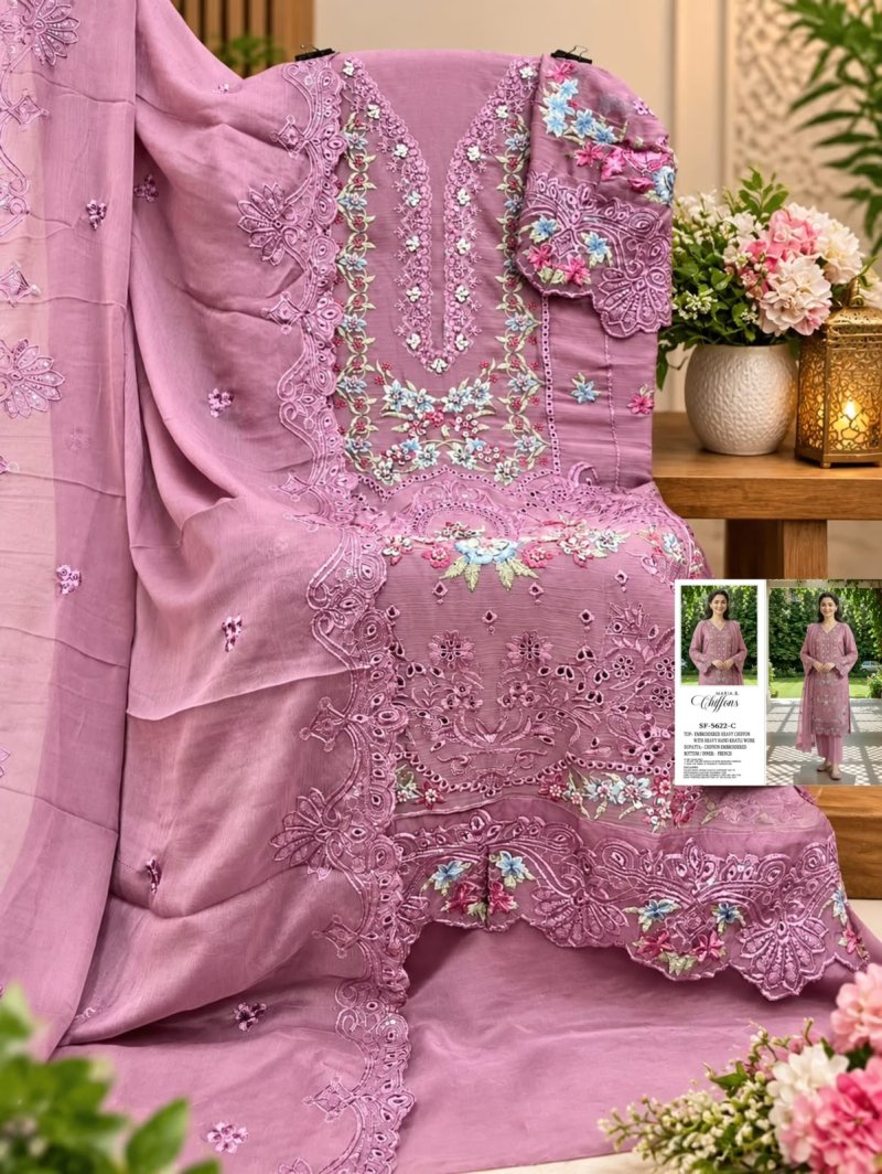 Sf 5622 A To D By Shree Chiffon Pakistani Salwar Suits